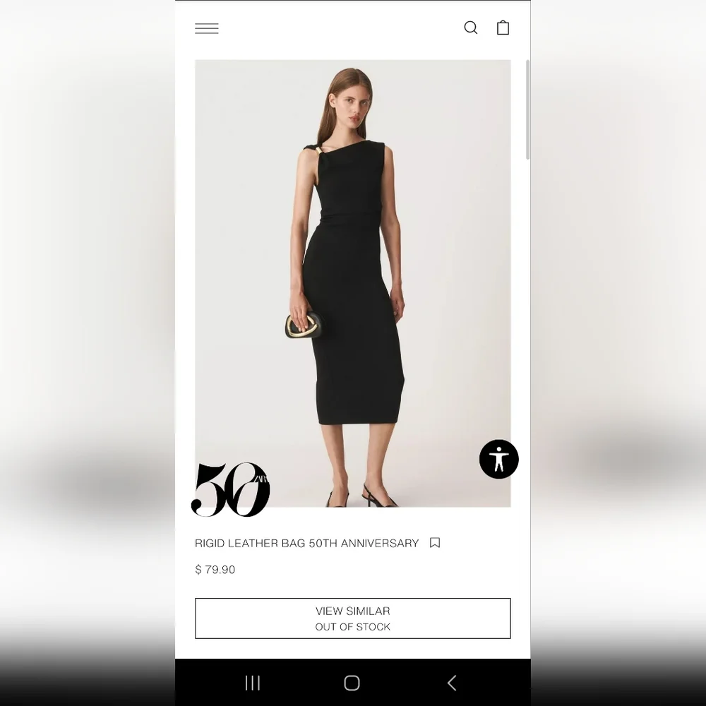 Zara 50th Anniversary "Perfect" Clutch In Burgundy NWT - Picture 2 of 10